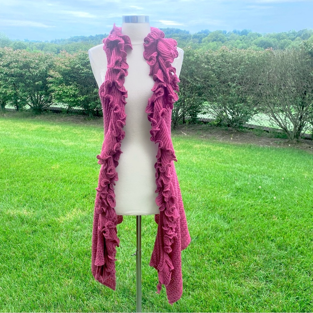 Interplay Couture Open Front Long Vest